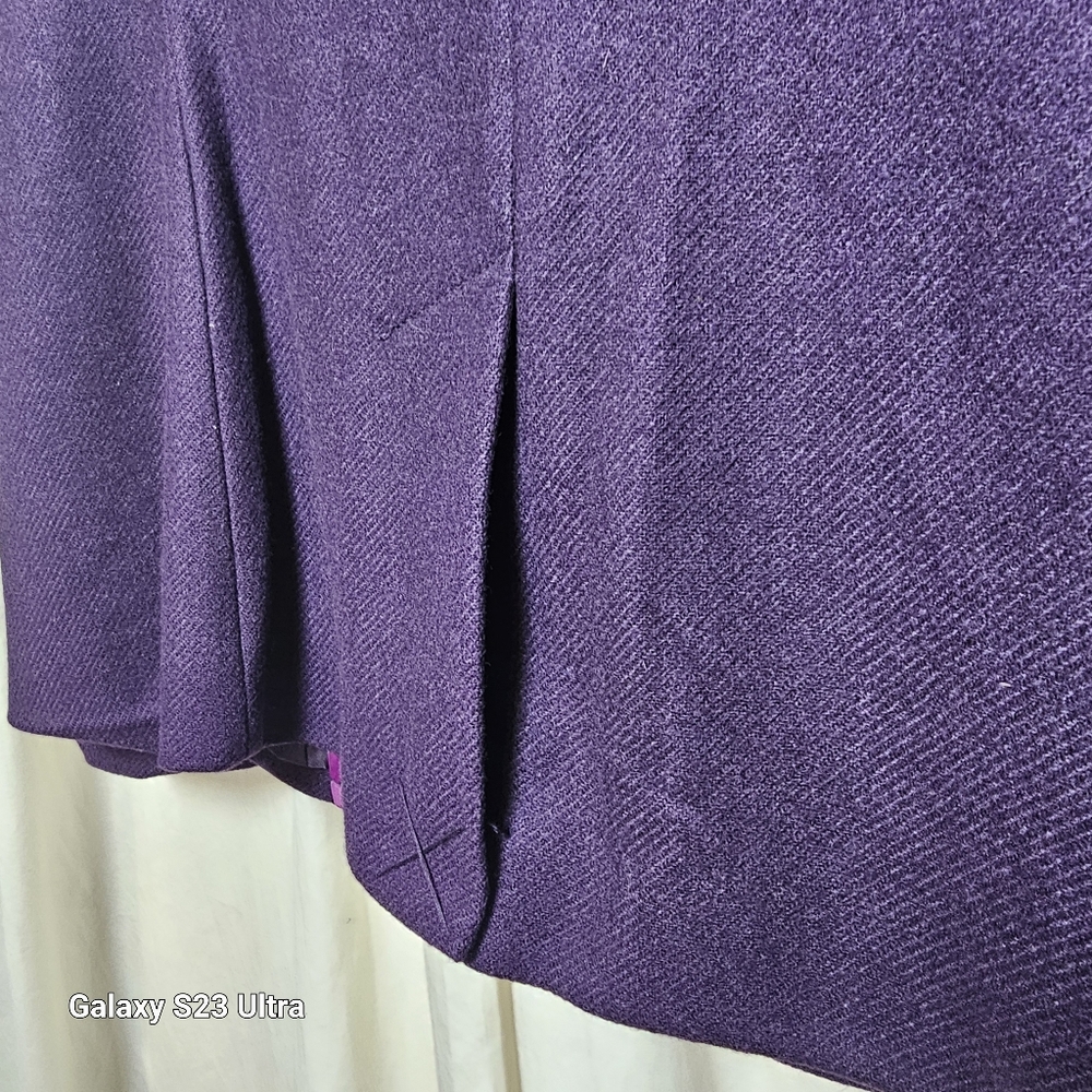 New York & Company purple blazer wool blend size 4 - Picture 4 of 11